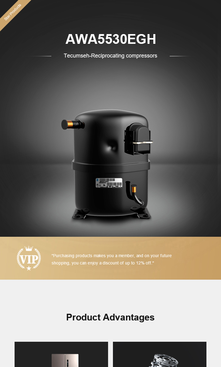 Tecumseh Compressor AWA5530EGH, technical parameters pdf, structure diagram