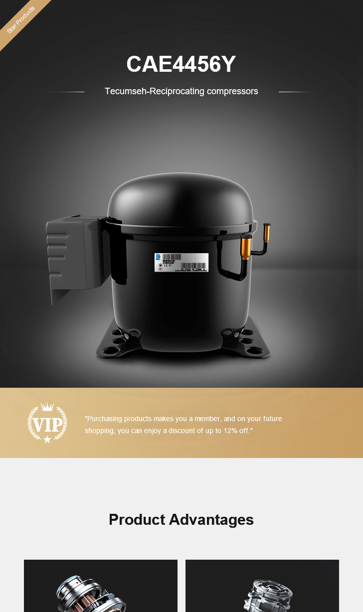 Tecumseh Compressor CAE4456Y, technical parameters pdf, structure diagram