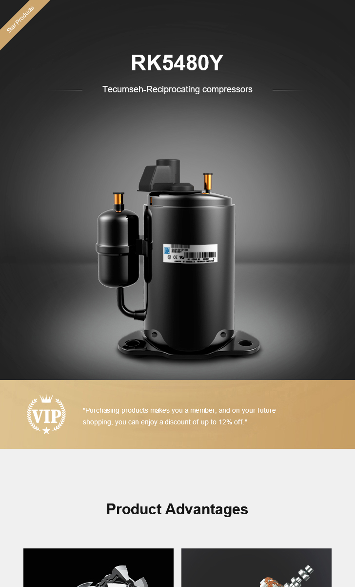 Tecumseh Compressor RK5480Y, technical parameters pdf, structure diagram