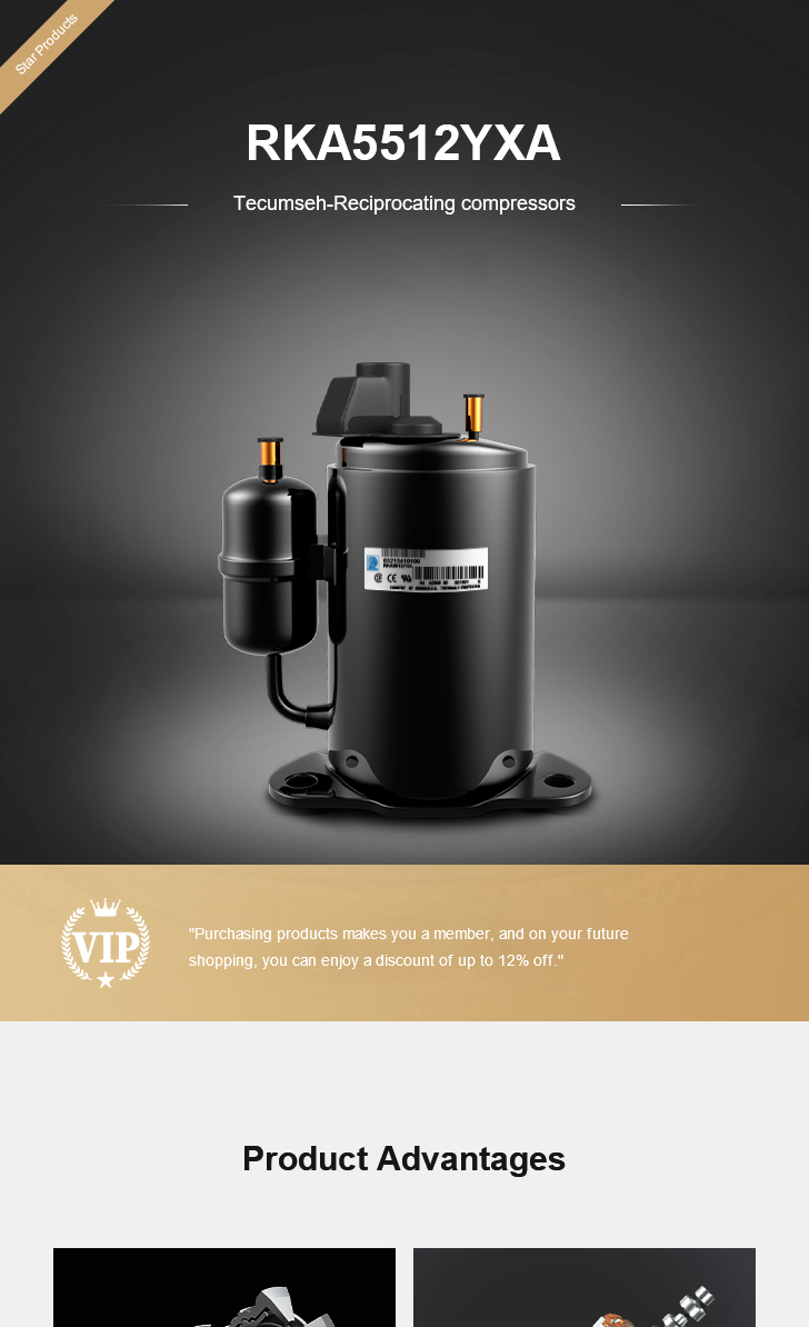 Tecumseh Compressor RKA5512YXA, technical parameters pdf, structure diagram