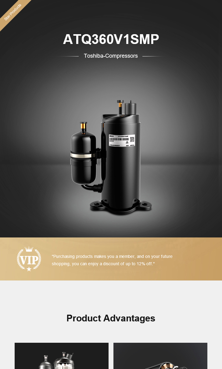 Toshiba Compressor ATQ360V1SMP, technical parameters pdf, structure diagram