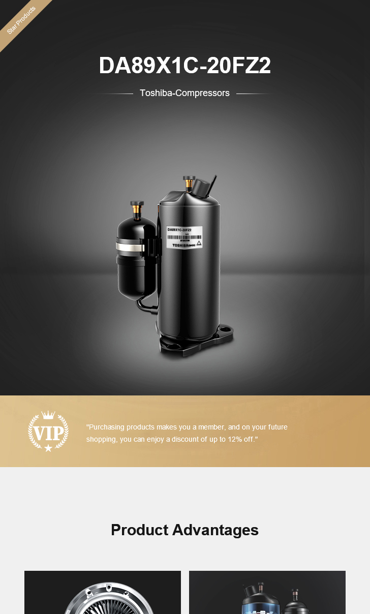 Toshiba Compressor DA89X1C-20FZ2, technical parameters pdf, structure diagram