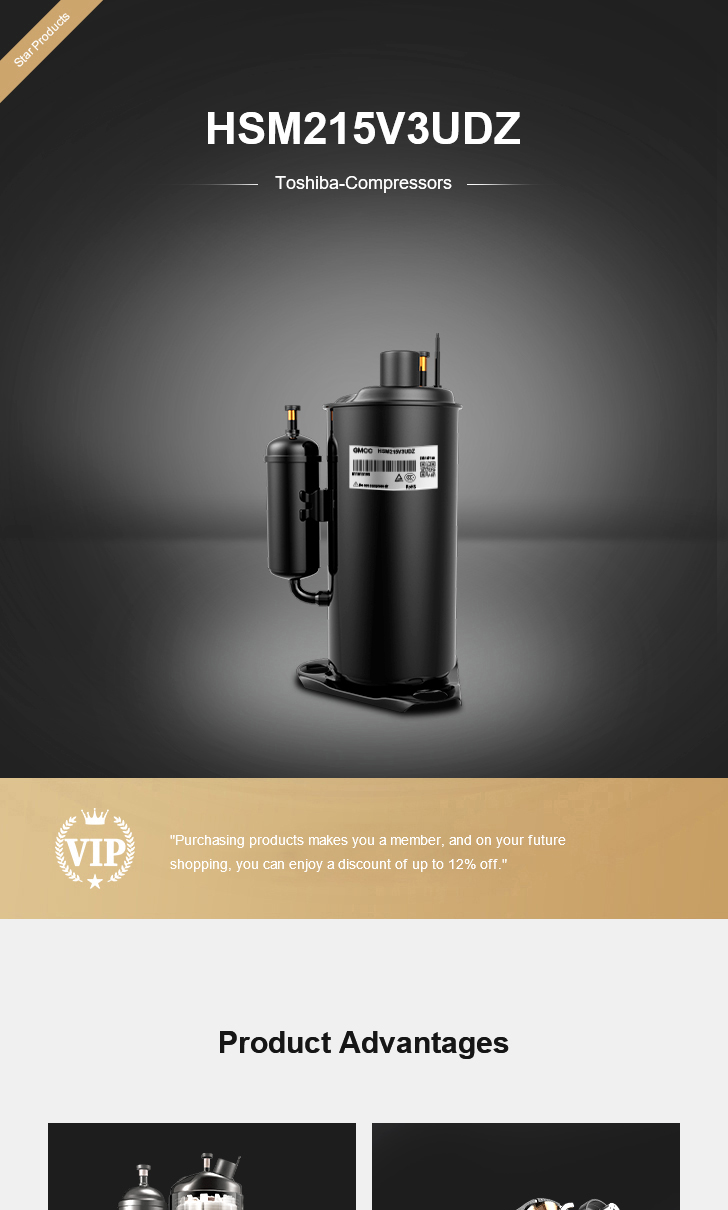 Toshiba Compressor HSM215V3UDZ, technical parameters pdf, structure diagram