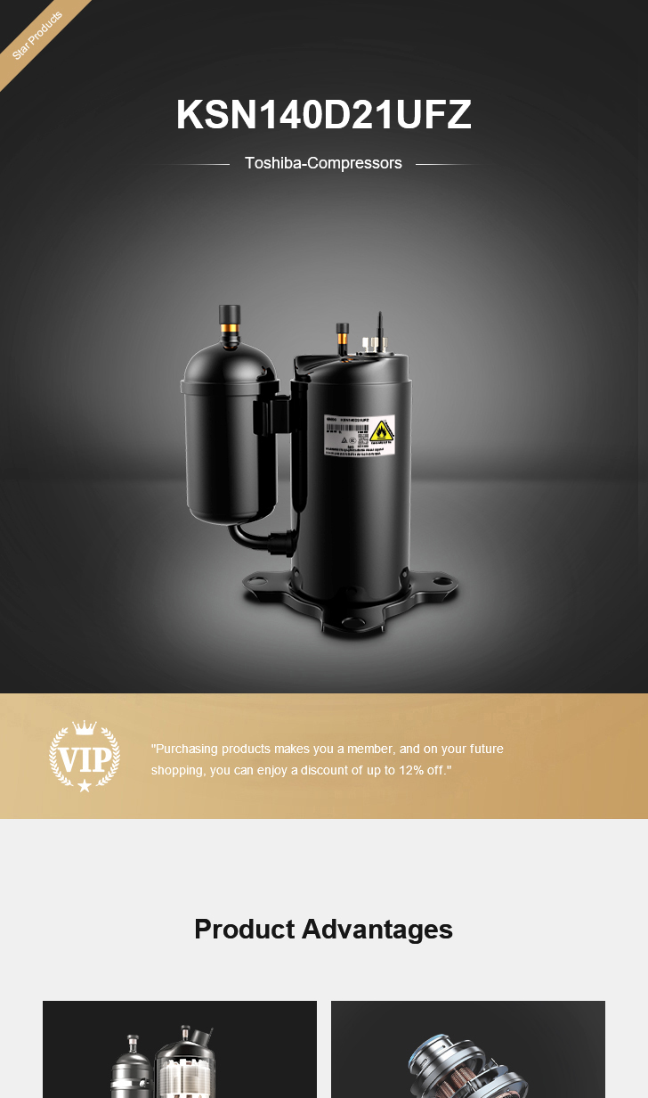 Toshiba Compressor KSN140D21UFZ, technical parameters pdf, structure diagram