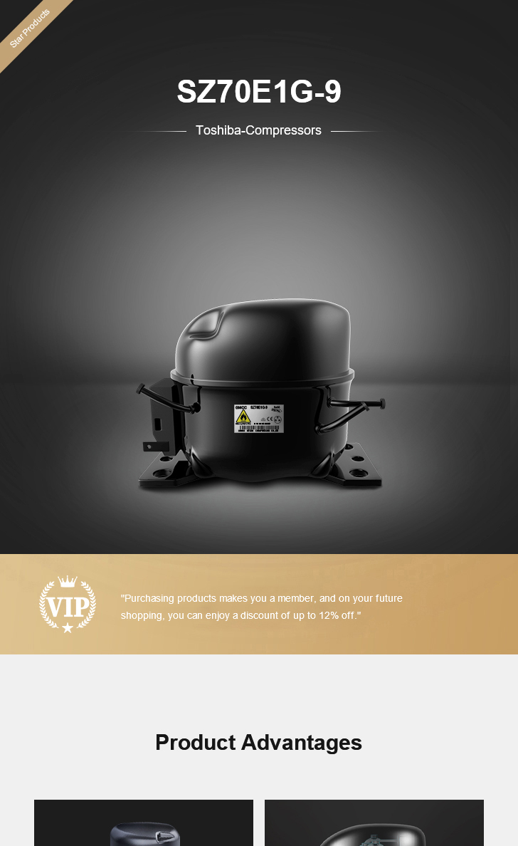 Toshiba Compressor SZ70E1G-9, technical parameters pdf, structure diagram