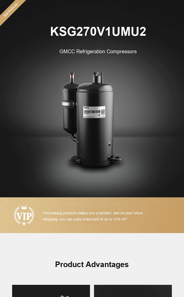 GMCC Compressor KSG270V1UMU2, technical parameters pdf, structure diagram