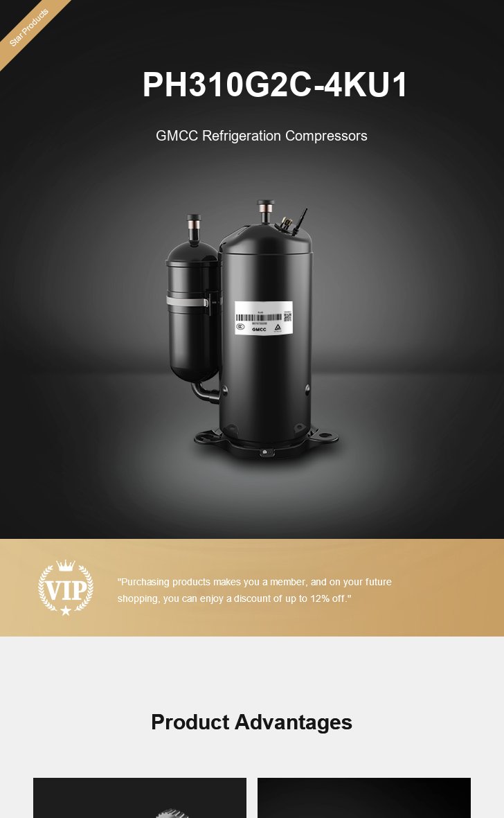 GMCC Compressor PH310G2C-4KU1, technical parameters pdf, structure diagram