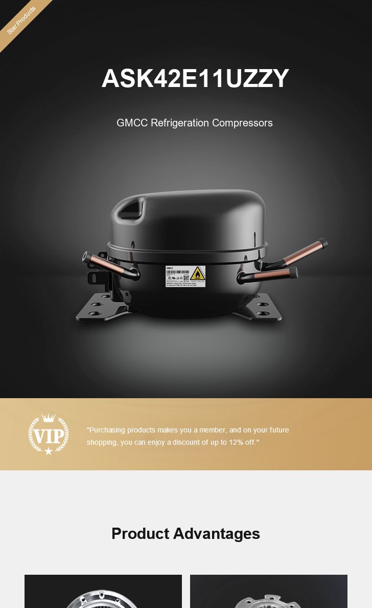 GMCC Compressor ASK42E11UZZY, technical parameters pdf, structure diagram