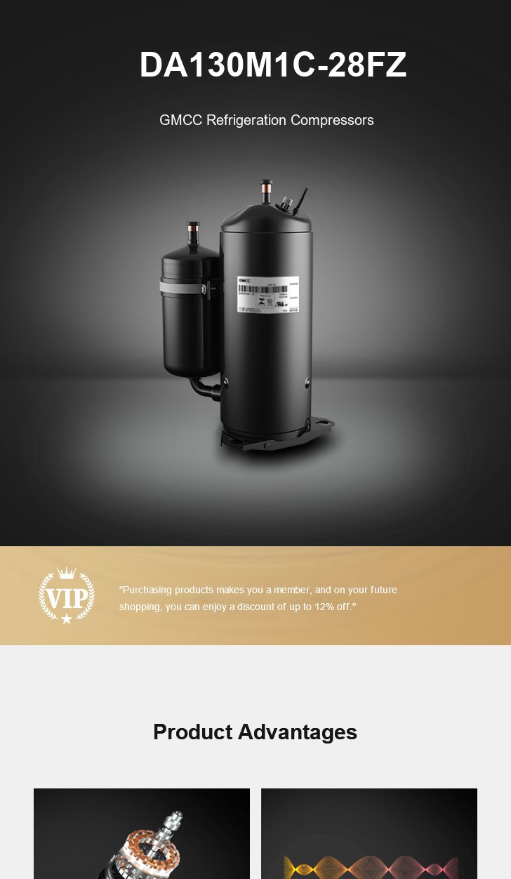 GMCC Compressor DA130M1C-28FZ, technical parameters pdf, structure diagram