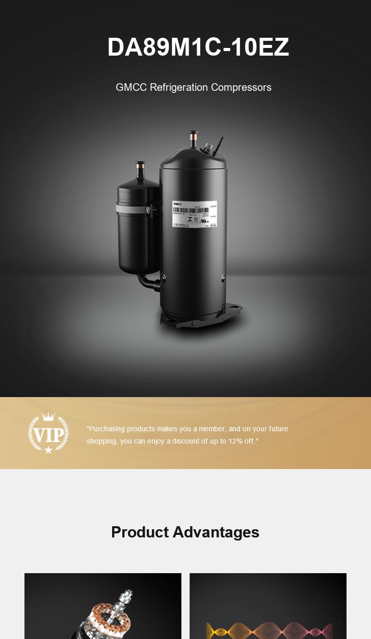 GMCC Compressor DA89M1C-10EZ, technical parameters pdf, structure diagram