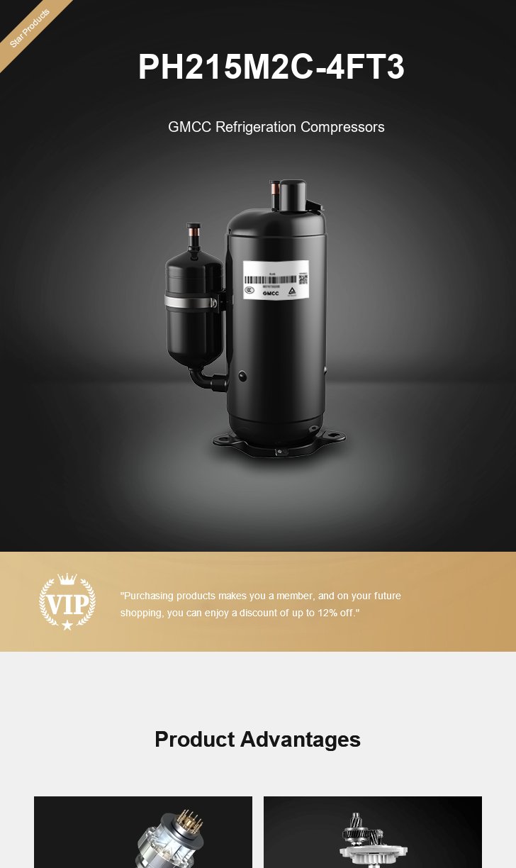 GMCC Compressor PH215M2C-4FT3, technical parameters pdf, structure diagram