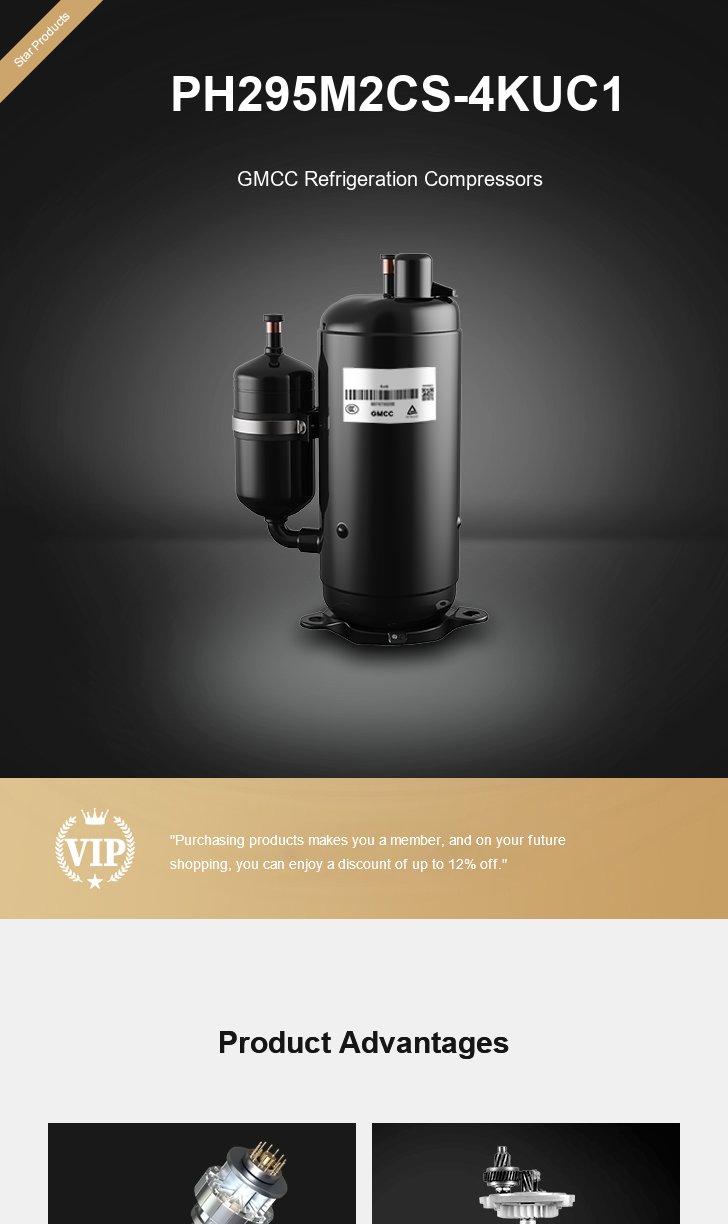 GMCC Compressor PH295M2CS-4KUC1, technical parameters pdf, structure diagram