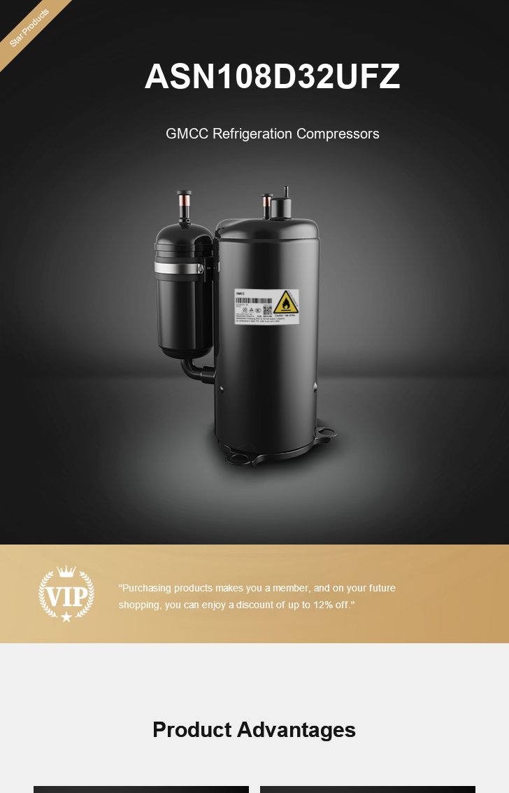 GMCC Compressor ASN108D32UFZ, technical parameters pdf, structure diagram