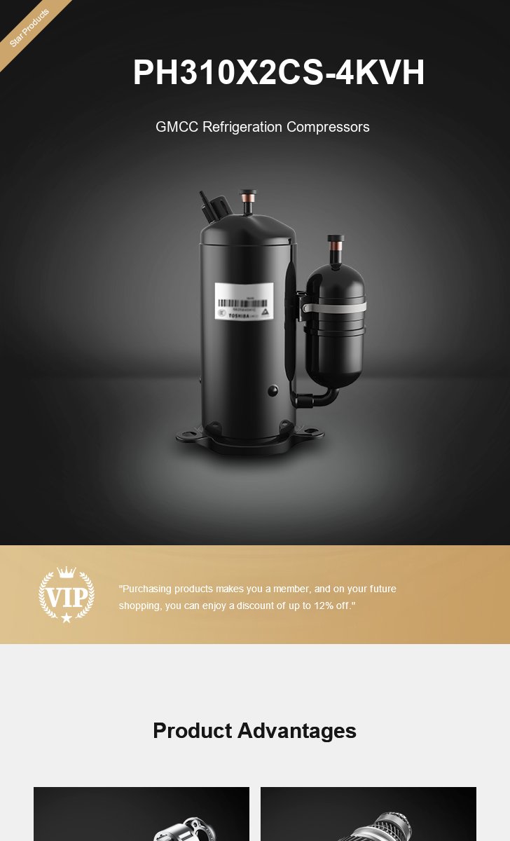 GMCC Compressor PH310X2CS-4KVH, technical parameters pdf, structure diagram