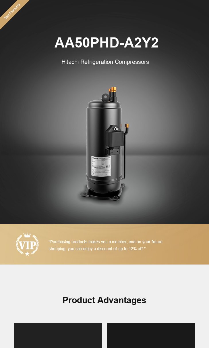 Hitachi Compressor AA50PHD-A2Y2, technical parameters pdf, structure diagram