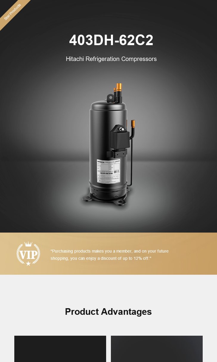 Hitachi Compressor 403DH-62C2, technical parameters pdf, structure diagram