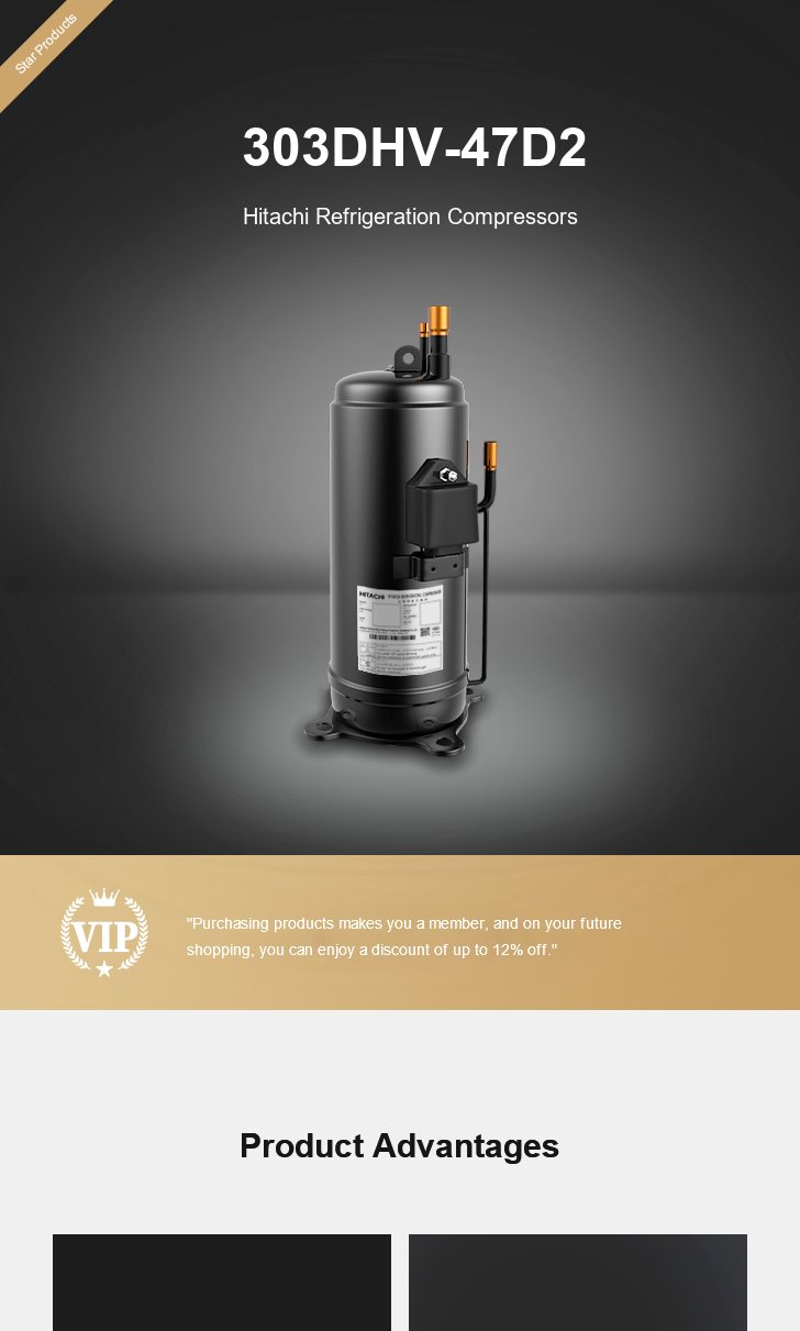 Hitachi Compressor 303DHV-47D2, technical parameters pdf, structure diagram