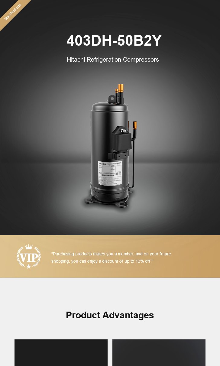 Hitachi Compressor 403DH-50B2Y, technical parameters pdf, structure diagram