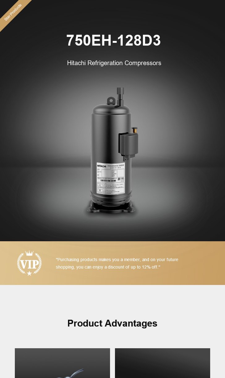Hitachi Compressor 750EH-128D3, technical parameters pdf, structure diagram