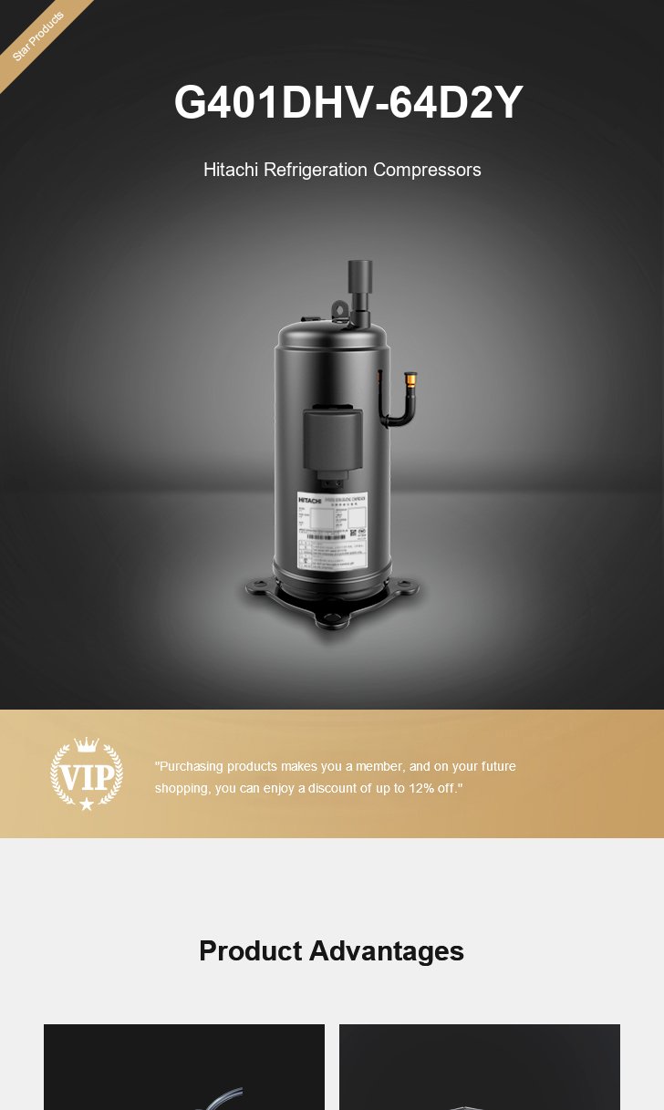 Hitachi Compressor G401DHV-64D2Y, technical parameters pdf, structure diagram