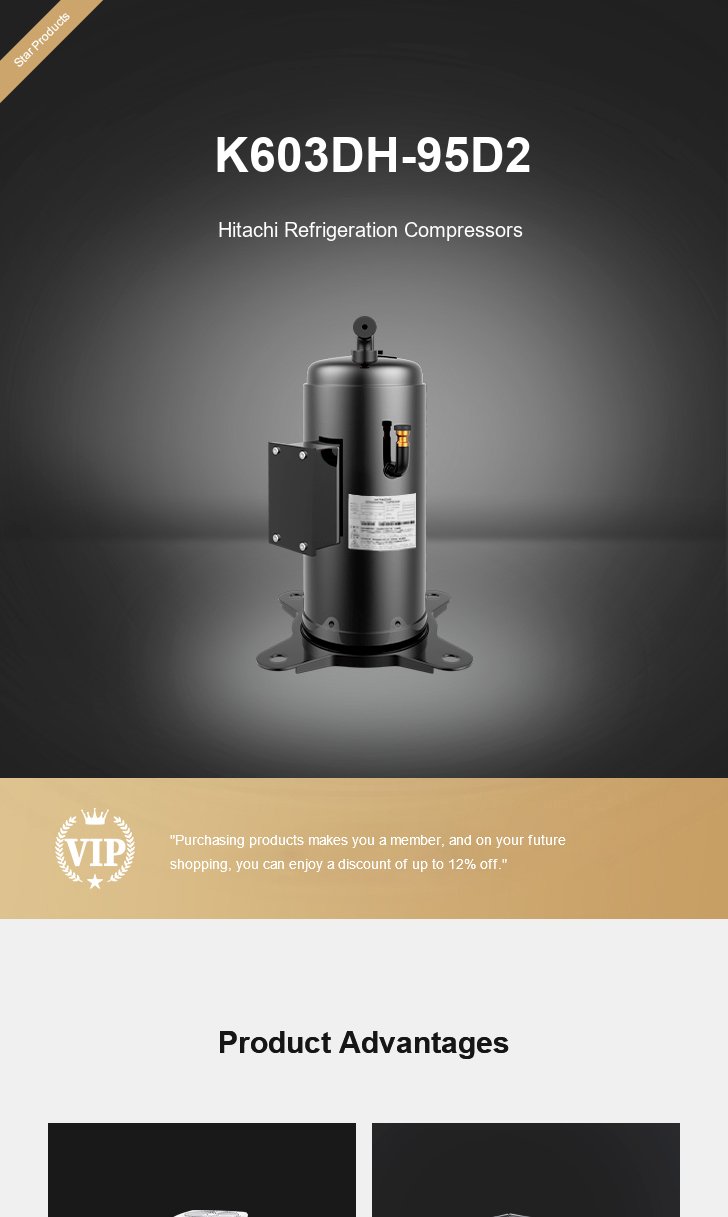 Hitachi Compressor K603DH-95D2, technical parameters pdf, structure diagram