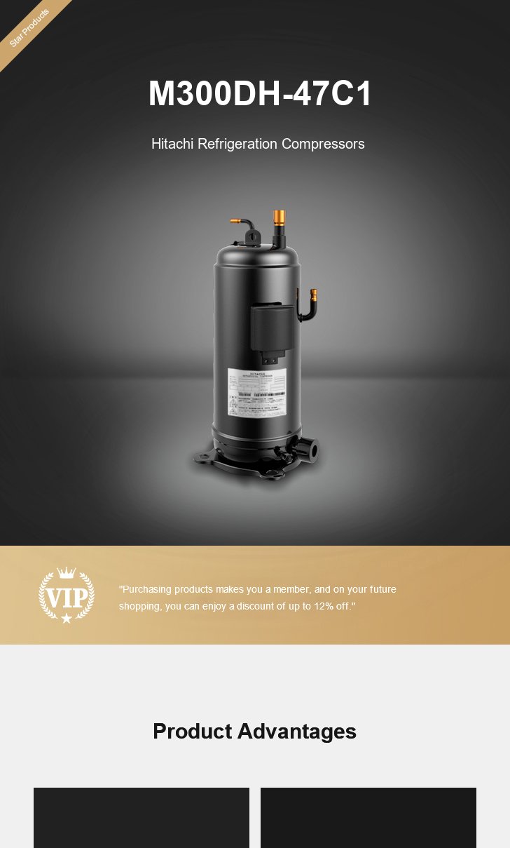 Hitachi Compressor M300DH-47C1, technical parameters pdf, structure diagram