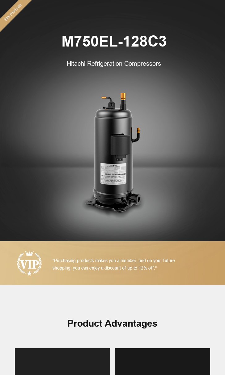 Hitachi Compressor M750EL-128C3, technical parameters pdf, structure diagram