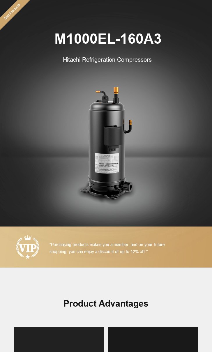 Hitachi Compressor M1000EL-160A3, technical parameters pdf, structure diagram