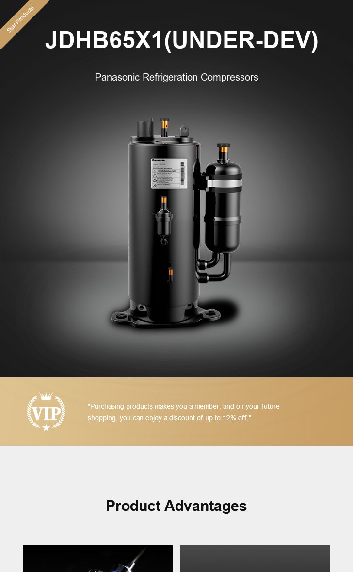 Panasonic Compressor JDHB65X1(UNDER-DEV), technical parameters pdf, structure diagram