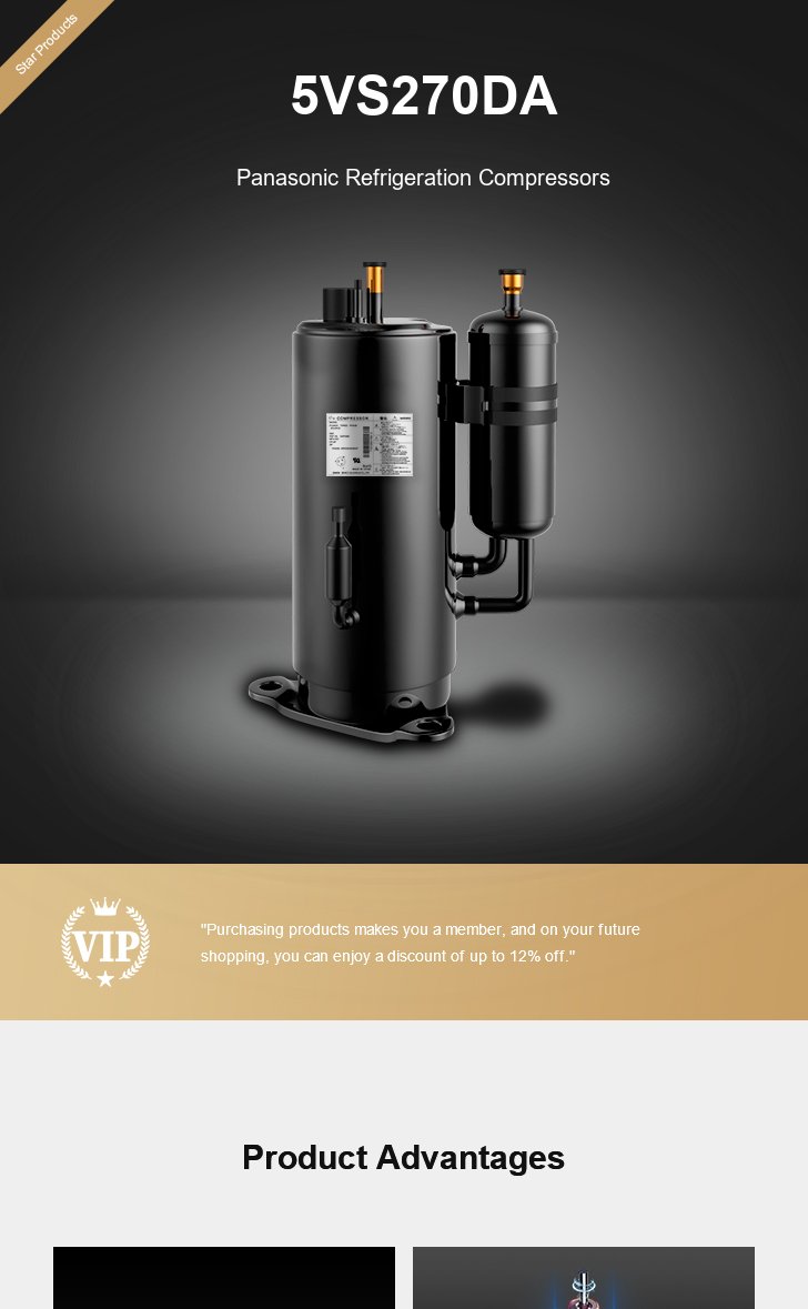 Panasonic Compressor 5VS270DA, technical parameters pdf, structure diagram