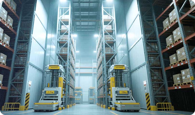 Navarra Frozen Vegetables Company's full-process intelligent cold storage