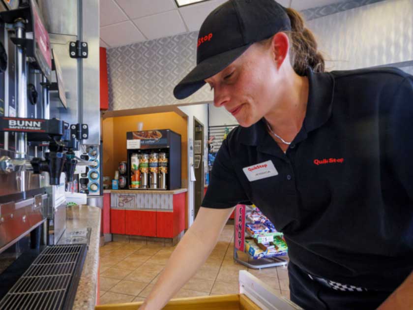 QuikStop convenience store & gas station refrigeration system